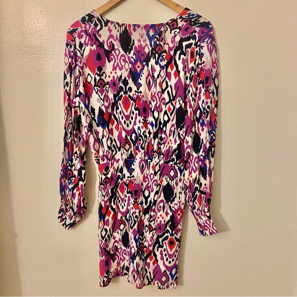 NWT Zara Abstract Print Faux Wrap dress Medium - Picture 5 of 12